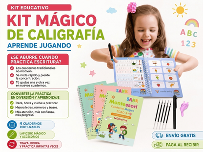 OFERTA 4 KITS MÁGICOS DE CALIGRAFÍA º
